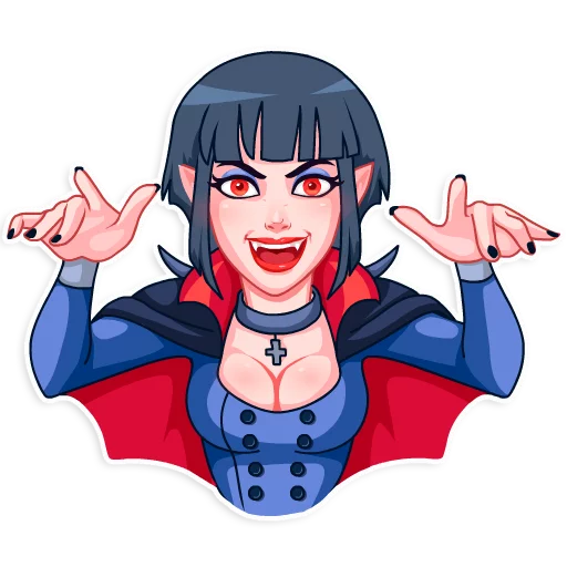 Julia Telegram sticker by Valeriya Sikorskaya